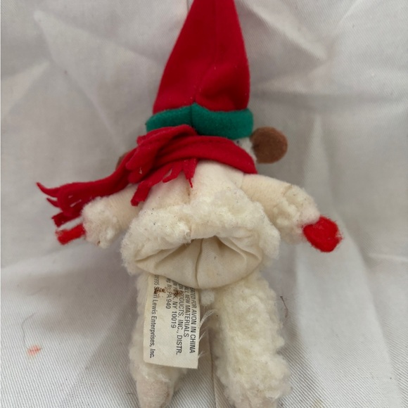 Lot/3 Vintage Christmas Santa Rubber Face Doll plus Brown Bear and Sheep… - Picture 12 of 16